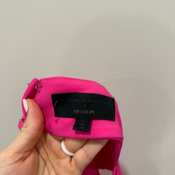 Michael Costello x Revolve Zadie Rodeo Barbie Hot Pink Jumpsuit NYE New Years - Picture 5 of 15